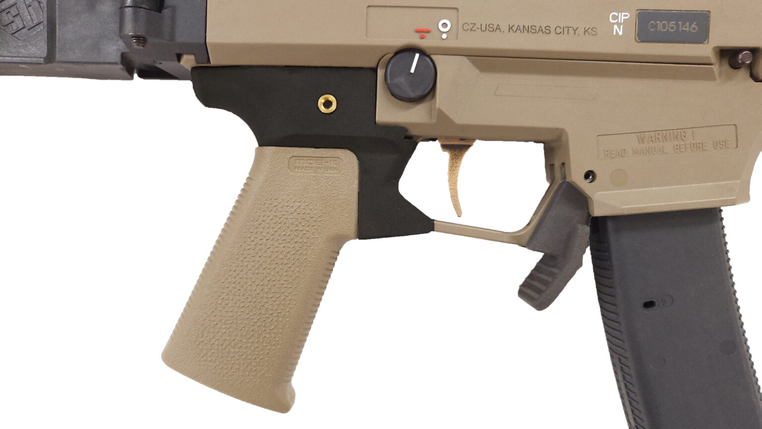 CZ Scorpion EVO 3 AR Grip Adapter - POLYMER - Stuff and Things